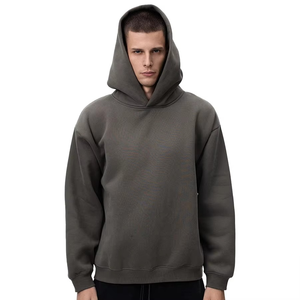 Personalizado de alta calidad de peso pesado Vintage Unisex ácido piedra lavada sudaderas con capucha para hombres personalizado pesado polar 450 más GSM Sudadera con capucha de algodón - Product Image 6