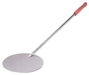 Pala per Pizza in Acciaio Inox Rotonda con Manico cm. 32 - Cm. 150 - Product Image 1