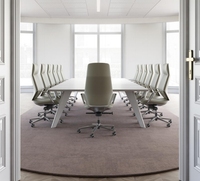 Chaise de bureau ergonomique en cuir véritable SITSTAR, chaise de direction en cuir de vachette italien de qualité supérieure, pivotante, GREEN GUARD pour projet ODM