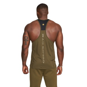 Camiseta Deportiva de Tirantes para Hombre, de Algodón y Elastano, Color Verde, para Gimnasio, Culturismo, Entrenamiento, Chaleco sin Mangas, Ropa Deportiva para Gimnasio - Product Image 2