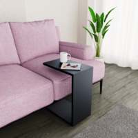 Vente chaude du fabricant turc 18mm aggloméré Table basse mouvement facile noir salon meubles bois bord bande hôtels