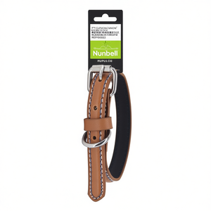Raised Center Design PU Dog <b>Collar</b> for <b>Pets</b> - Product Image 2