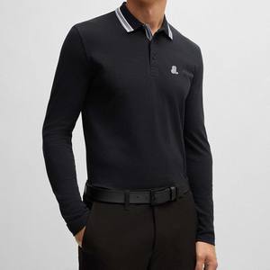 Camisa Casual para Hombre, Transpirable, de Fibra de Bambú, con Dos Botones, Tela Jersey con Estampado Personalizado - Product Image 1