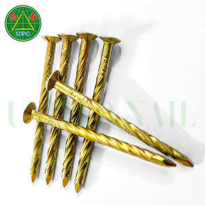 Los mejores precios para clavos de vástago de anillo de acero chapado en amarillo de 35mm para construcción de estructuras de madera-Diseño a cuadros de fábrica de Vietnam - Product Image 1