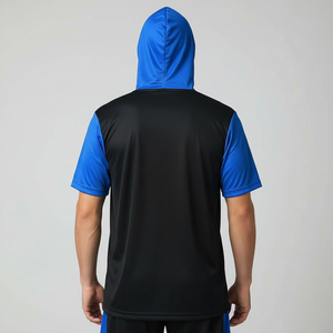 100% Polyester Softball Jersey Comfortable Breathable <b>Hoodie</b> with <b>Short</b> <b>Sleeve</b> Soft Baseball Jersey in Plus Size Sublimation - Product Image 2