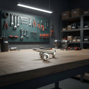 Tornillo Autorroscante PDC Modelo 7.1 de Cabeza Plana, Acero Inoxidable (304/316/410), Métrico, Acabado Natural, Rosca Profunda y Gruesa, Phillips/Cruz - Product Image 1