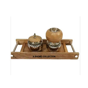 Incrustation en bois brûleur d'encens Ramadan cadeau Bakhoor brûleur bois carré plateau forme arabe brûleur d'encens Mabkhara - Product Image 5