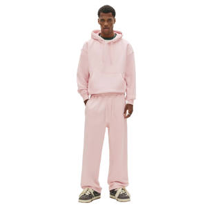 Personnalisé vierge lourd Baggy polaire surdimensionné course survêtement hommes à capuche pantalons de survêtement survêtements entraînement 100% coton solide - Product Image 1