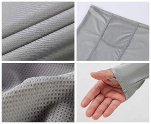 Custom UPF 50+ Hooded Fishing Shirts Long Sleeve for <b>Men</b> Breathable Lightweight Sun Protection Fishing Hoodie with <b>Face</b> <b>Mask</b> - Product Image 4