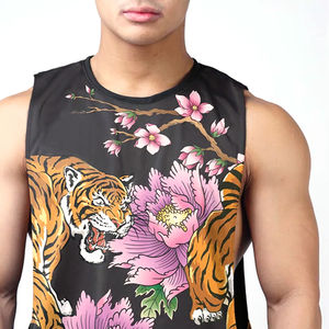 เสื้อกล้ามผู้ชายพิมพ์ลายซับลิเมชันล่าสุดของผู้ชายเสื้อกล้ามแบบมีการออกแบบที่ดีที่สุดไม่ยับ - Product Image 4