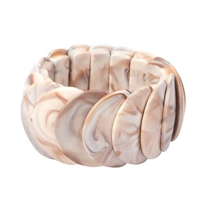 High Quality Trendy Turquoise Resin <b>Bracelet</b> Fancy Design Elastic Stretchy Unisex Jewelry Gift Fashion Stylish Party with Woman - Product Image 2