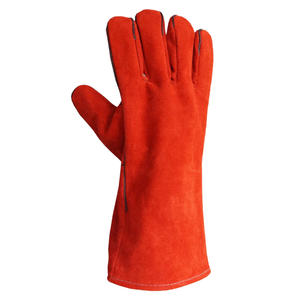 Gants de soudage en cuir à logo gaufré Palm unique Emballage personnalisé de marque de qualité supérieure Améliorer l'expérience de déballage Gants en cuir - Product Image 5