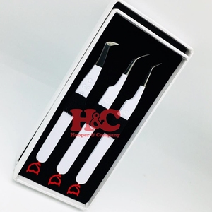 Pinzas para Pestañas de Primera Calidad, Profesionales, con Punta de Acero Inoxidable, Empaque Personalizado de Visón, Caja de Cartón OEM, Agarre Fuerte y Duradero - Product Image 5