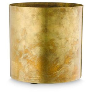 กระถางโลหะทรงกลมสำหรับตกแต่งบ้านและสวนกระถางต้นไม้โบราณแวววาว - Product Image 4