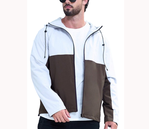 Veste Anorak à fermeture éclair imprimé personnalisé pour hommes 1/4 coupe-vent léger d'extérieur imperméable respirant grande taille pour l'été - Product Image 1