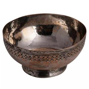 Reliable Manufacturer's Rustic Luxury <b>Metal</b> <b>Bowl</b> 16x12x7.5 Inches with Matte Finish - Product Image 1