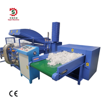 Machine de remplissage de coussins motorisée haute capacité Sojet pour fibres de kapok et microfibres 7D-15D |   Machine industrielle de gonflage et de rembourrage