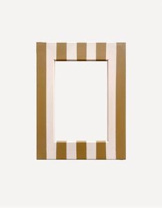 Handcrafted Geometric <b>Pink</b> Brown Wooden <b>Photo</b> <b>Frame</b> Modern Artistic Rectangular Designer Checkered Painted Wood Picture - Product Image 3