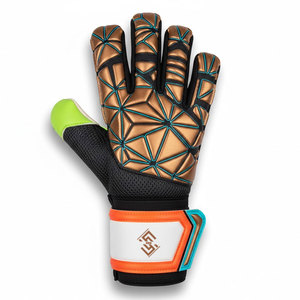 เทคโนโลยีการควบคุมการยึดเกาะขั้นสูง  โครงสร้างยืดหยุ่นจากยางลาเท็กซ์  ถุงมือผู้รักษาประตูระดับมืออาชีพ สำหรับการฝึกซ้อมและการแข่งขัน - Product Image 1