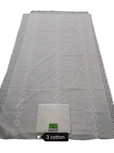 Chal de Mujer para Uso Diario, Talla Grande, para Todas las Temporadas, de Lujo, en Tela de Algodón con Encaje de Velo, Bordado Floral, Pedrería, Transpirable y Suave - Product Image 5