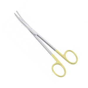 Ciseaux Metzenbaum opérationnels de qualité chirurgicale Sharp Point TC Satin + Or Acier inoxydable Manuel certifié CE Coupe de suture - Product Image 1