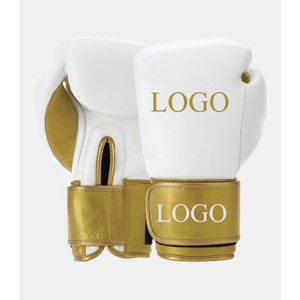 Guantes de boxeo cómodos y duraderos de cuero de alta calidad para Kickboxing Sparring Guantes de boxeo resistentes OEM - Product Image 1