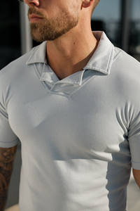 Polos pour hommes en coton très exigeants pour l'été vente en gros de t-shirts polo grande taille prix d'usine nouveauté - Product Image 3