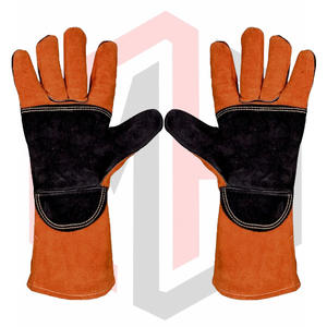 Gants de soudage en cuir brun de qualité supérieure, antistatiques, 7 oz, résistants aux déchirures, équipement de sécurité pour le soudage MIG/TIG - Product Image 5