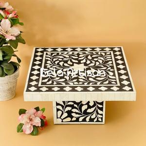 Fournitures de cuisson de gâteaux en bois Plateau tournant écologique Support de décoration de gâteaux allant au four - Product Image 5