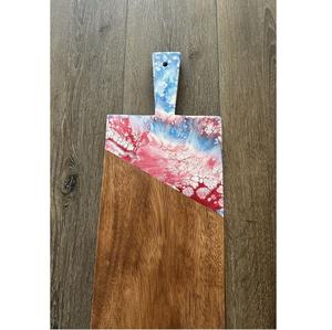 เขียงไม้อีพ็อกซี่เรซินหรูหราประกอบด้วยแผ่นไม้เรซินทำด้วยมือสำหรับตกแต่ง - Product Image 4