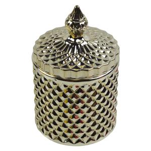 สีทองขายส่งหรูหราที่กำหนดเองเชิงเทียนโลหะเทียนขวดสำหรับตกแต่งบ้านหลายสีการออกแบบตกแต่ง - Product Image 2