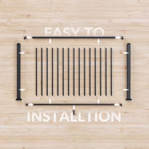 Sistema de Barandilla de Escalera de Seguridad para Exteriores, Estilo Minimalista, Acero Inoxidable con Recubrimiento en Polvo, Protección UV, para Villas y Centros Comerciales - Product Image 6