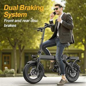 Vélo électrique pliable de 14 pouces pour adultes avec moteur de 748 W en pointe, batterie amovible de 48 V certifiée UL et autonomie de PAS jusqu'à 30 miles. - Product Image 5