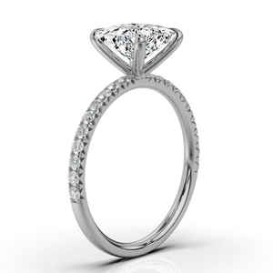 Personnalisable 14K Or Massif IGI Certifié Bague de Fiançailles Classique Fine Jewelry Band Diamond Women's Bridal Wedding Party - Product Image 4