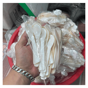 Cuillère en nacre, ustensile artisanal en coquille pour servir les desserts au restaurant et les tables à manger, Vietnam - Product Image 2