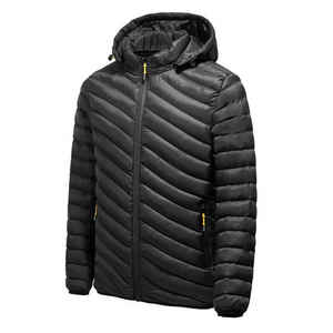 Vente chaude réversible hommes doudoune personnalisé hiver imperméable épaissir Polyester fermeture à glissière différentes couleurs coton - Product Image 3