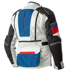 Traje de Carreras D-Ride Moto Sports, el Más Vendido, Impermeable, Cortavientos, Textil Cordura 600D, Protección Avanzada, Talla Grande, Blanco - Product Image 4