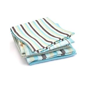 100% coton biologique personnalisé épais imprimé nouveau Style vente chaude nettoyage épais certificat GOTS serviette à vaisselle de couleur unie douce - Product Image 6