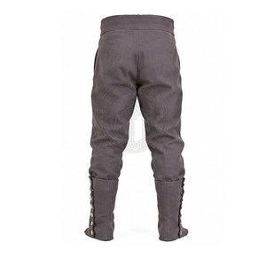 Pantalón Clásico Estilo Napoleónico, Inspirado en el Período de la Guerra, de Lona Recta, Ligero, Ecológico, con Costuras Impecables y Cintura Estructurada - Product Image 2