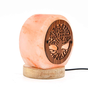 โคมไฟคริสตัลรักษาธรรมชาติสำหรับใช้ในห้องนอนและผ่อนคลายโคมไฟเกลือสีชมพูหิมาลายันต้นไม้ทรงกลมออกแบบเพื่อชีวิต - Product Image 3