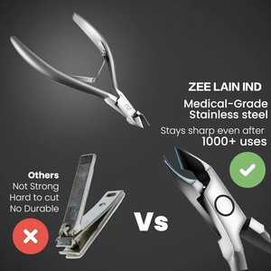 White Elephant Gifts <b>Nail</b> Cuticle Pusher <b>Tool</b> Effective Stainless Steel Cuticle Trimmer Cutter Clippers <b>Remover</b> - Product Image 5