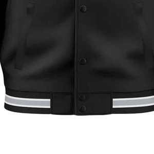 Vestes bomber décontractées classiques d'hiver pour l'extérieur, unisexes, à col montant, plissées, imprimées, décontractées, universitaires - Product Image 5