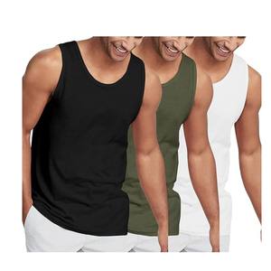 Chaleco de gimnasio con estampado personalizado para hombre, camiseta sin mangas de gran tamaño de secado rápido para Fitness, estilo informal transpirable, camisetas únicas con precio al por mayor - Product Image 2