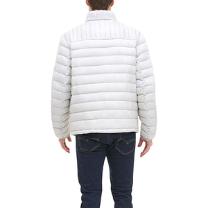 Latest Style High Street Stand Collar Winter Hooded Puffer <b>Jacket</b> Men Zipper Closure Waterproof Breathable Lightweight Packable - Product Image 2