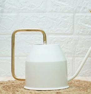 Regadera blanca artesanal, rociador inteligente, suministros para el hogar y el jardín, latas de agua, lata de agua de Metal rústico galvanizado, OEM personalizado - Product Image 6