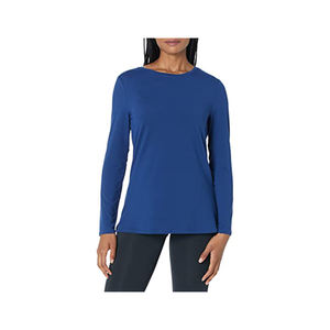 Meilleur fabricant, prix bas, haute qualité, chemises pour femmes en tricot à manches longues, étiquette personnalisée, 100% coton, manches raglan - Product Image 6