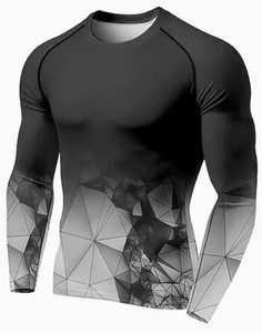 Camiseta de compresión de alta calidad para hombre, camisetas de entrenamiento atlético de manga larga - Product Image 5