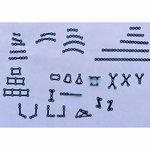 Placas de Bloqueo para Reconstrucción Facial CMF, Titanio 1.5 y 2.0 (25 piezas) (20 Tornillos) - Product Image 1