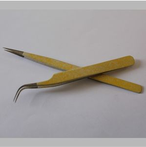 Pinces à cils personnalisées avec logo, marque privée, en acier inoxydable, pointe fine, durables, vente en gros, pinces d'extension - Product Image 3