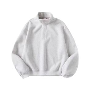 Sudadera con capucha de lana extragrande ecológica lavada de algodón 100% para hombre con cuello con capucha 430g invierno - Product Image 5